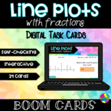 Line Plots with Fractions Boom Cards™ Digital Task Cards