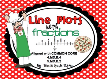 Preview of Line Plots with Fractions Math Center {4.MD.B.4 and 5.MD.B.2}
