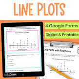 Line Plots with Fractions Practice, Review and Assessment 