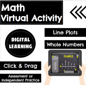 Preview of Line Plots with Whole Numbers Digital Activity