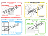 Line, Shape and Color worksheet/ handout/ reference BACK ONLY