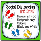 Line Spots for Social Distancing, Floor spots to mark line