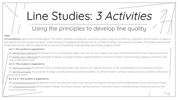 Preview of Line Studies: 3 Activities