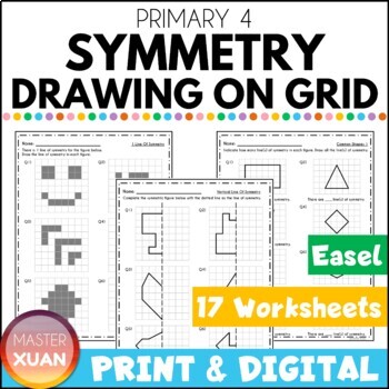 Line Symmetry Worksheets by Master Xuan | TPT