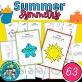 Line Symmetry for Summer Lines of Symmetry Drawing Activit