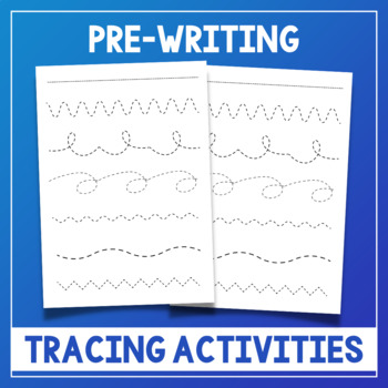 Preview of Line Tracing Practice Worksheets - Pre-Writing Activities - Trace Sheets