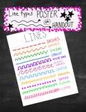 Line Types Elementary Art Poster or Handout Elements of Art