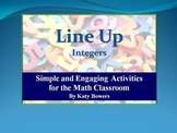 Line Up Activity - Integers (Adding, Subtracting, Multiply