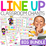 Line Up Chants and Songs BUNDLE for Classroom Management a