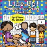 Line Up!  Compare and Order Fractions: Pretest/Posttest