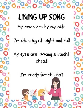 Line Up Song Poster by Shelby Ettinger | TPT