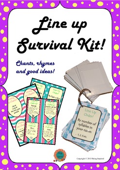 Preview of Line Up Survival Kit - Chants, Rhymes and Good Ideas