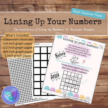 Preview of The importance of Lining Up Numbers Graph Paper Can Help You Solve Math Problems