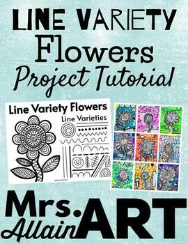 Preview of Line Variety Flowers Project Tutorial