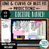 Line and Curve of Best Fit DIGITAL Match for Google Slides