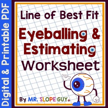 Preview of Line of Best Fit Practice Worksheet