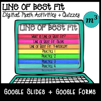 Preview of Line of Best Fit_DIGITAL NOTES & 2 QUIZZES (GOOGLE)(Distance Learning)