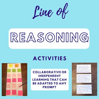 Preview of Line of Reasoning Activities for High School English