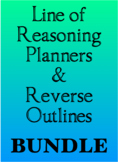 Line of Reasoning Planners & Reverse Outlines BUNDLE | AP Lang
