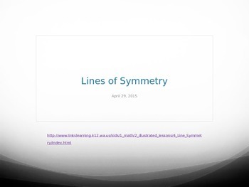 Preview of Line of Symmetry