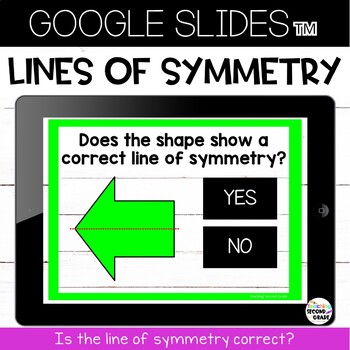 Preview of Line of Symmetry Google Slides™ Distance Learning