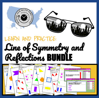 Preview of Line of Symmetry and Reflections BUNDLE with Digital Resources