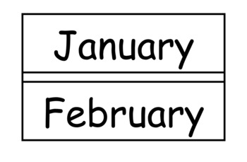 Preview of Linear Calendar