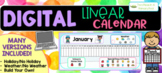 Linear Calendar - Digital for Google Slides