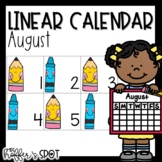 Linear Calendar | August | AB Pattern