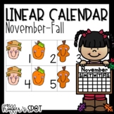 Linear Calendar  | November | Fall | ABC Pattern