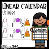 Linear Calendar  | October | ABC Pattern