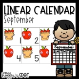 Linear Calendar  | September | AB Pattern
