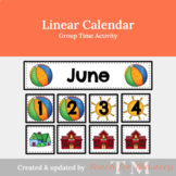 Linear Calendar for Preschool