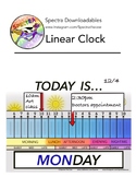 Linear Clock Printout for Students with Autism & Special E