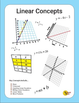 Preview of Linear Concepts Workbook