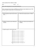 Linear Equation Word Problem Project