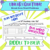 Linear Equation Word Problems - Real World Application