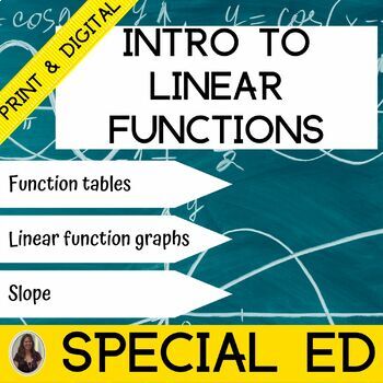 Preview of Linear Functions and Equations Algebra for Special Education INTRO