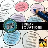Linear Equations: Always, Sometimes, or Never