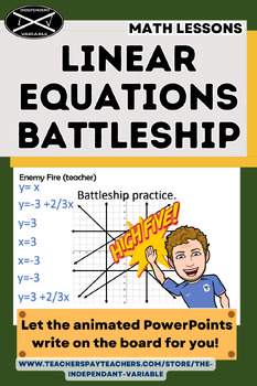 Preview of Linear Equations Battleship