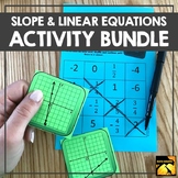 Linear Equations Bundle: Slope & Graphing Activities, Game