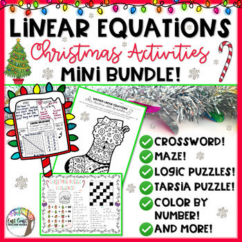 Preview of 8th Grade Math Christmas Mini Bundle