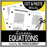 Standard Form of Linear Equations | Cut and Paste Activity