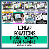 Linear Equations Digital Activity Bundle For Google Drive™