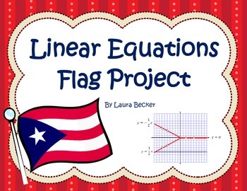 Preview of Linear Equations: Flag Project