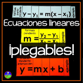 Linear Equations Flippables ¡En Español! | Math Foldables