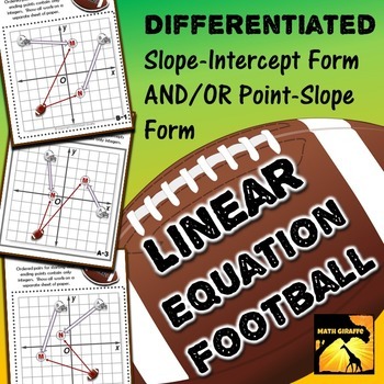 Preview of Linear Equations Football Game