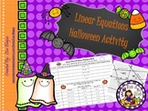 Linear Equations Halloween Activity