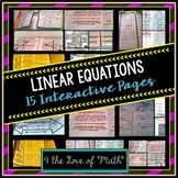 Linear Equations Interactive Notebook Pages (15) 