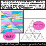 BUNDLE: LINE DESIGN Graphing & TARSIA PUZZLE - Slope/Gradi